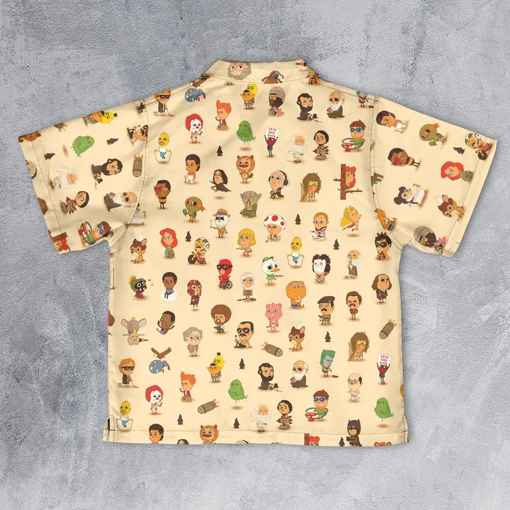 Mini Famous Characters Youth Hawaiian Shirt - 2