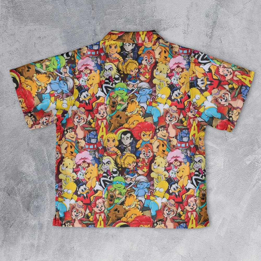Old Cartoon Characters Youth Hawaiian Shirt - 2