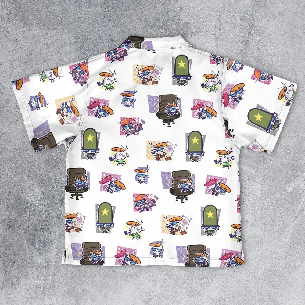 Dexter's Laboratory Characters Youth Hawaiian Shirt - 2