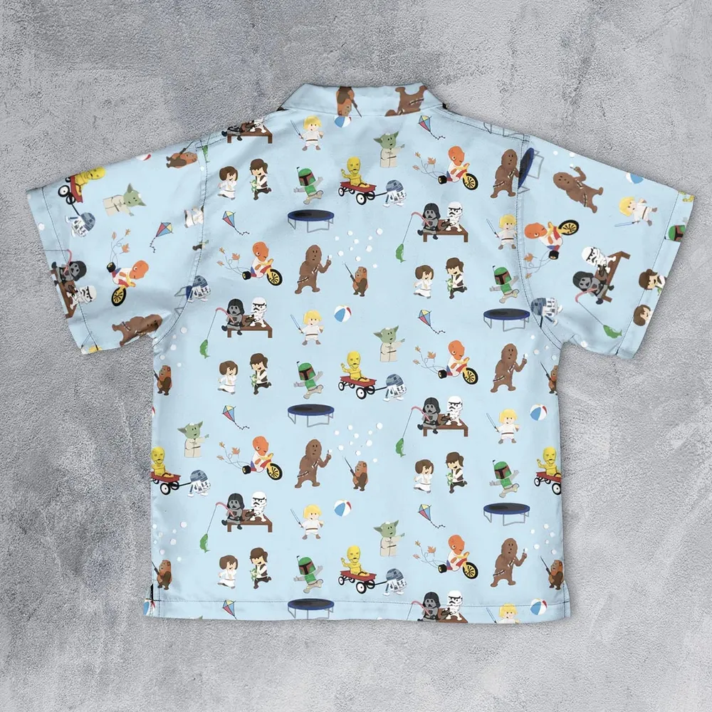 Go Fishing with Star Wars Characters Youth Hawaiian Shirt - 2