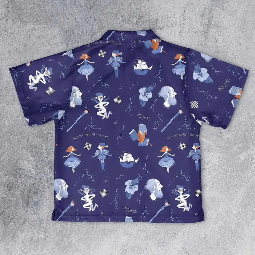 The Tempest Pattern Shakespeare Youth Hawaiian Shirt - 2