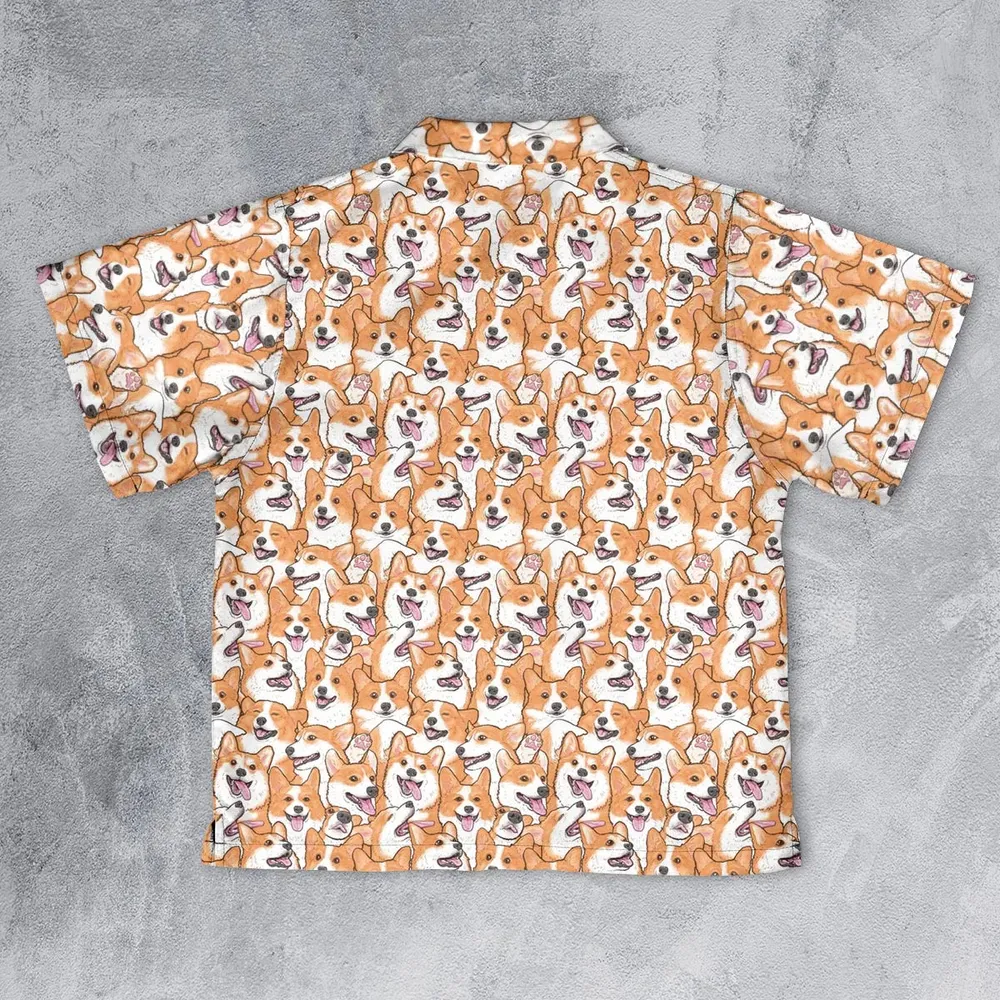 That's a lot of Corgi Youth Hawaiian Shirt - 2