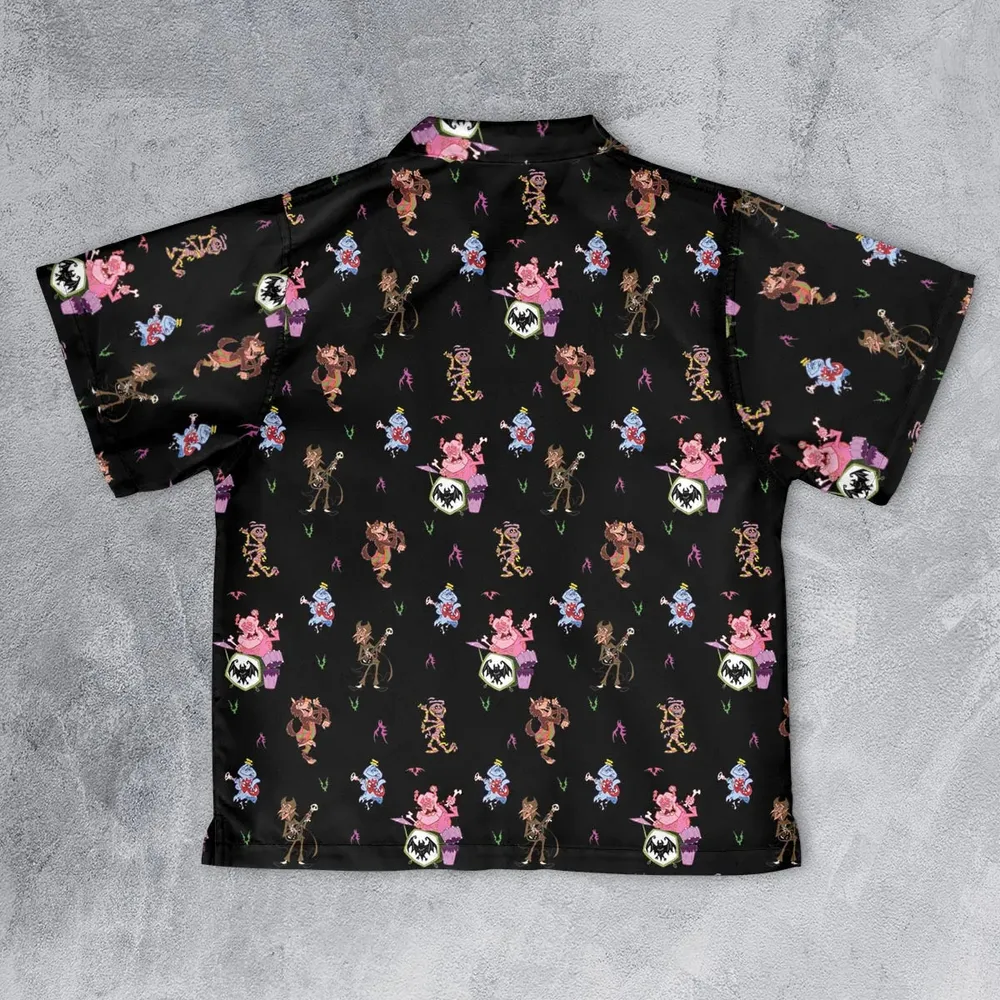 Monsters Cereal Pattern Youth Hawaiian Shirt - 2