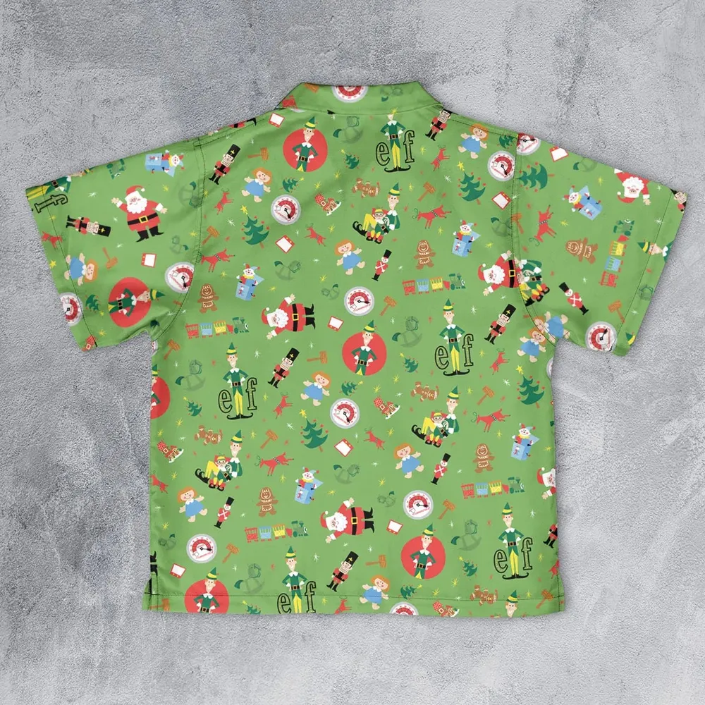 ELF Christmas Pattern Youth Hawaiian Shirt - 2