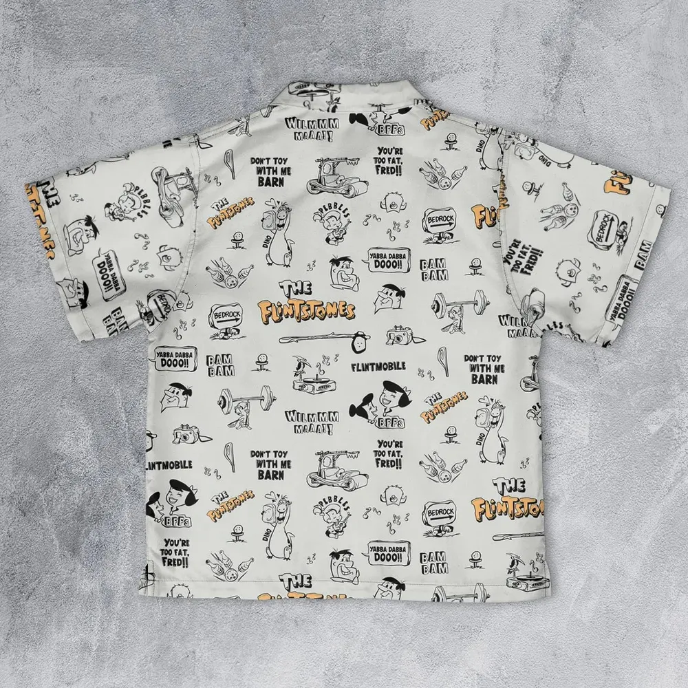 Don't Toy with Me Barn The Flintstones Youth Hawaiian Shirt - 2