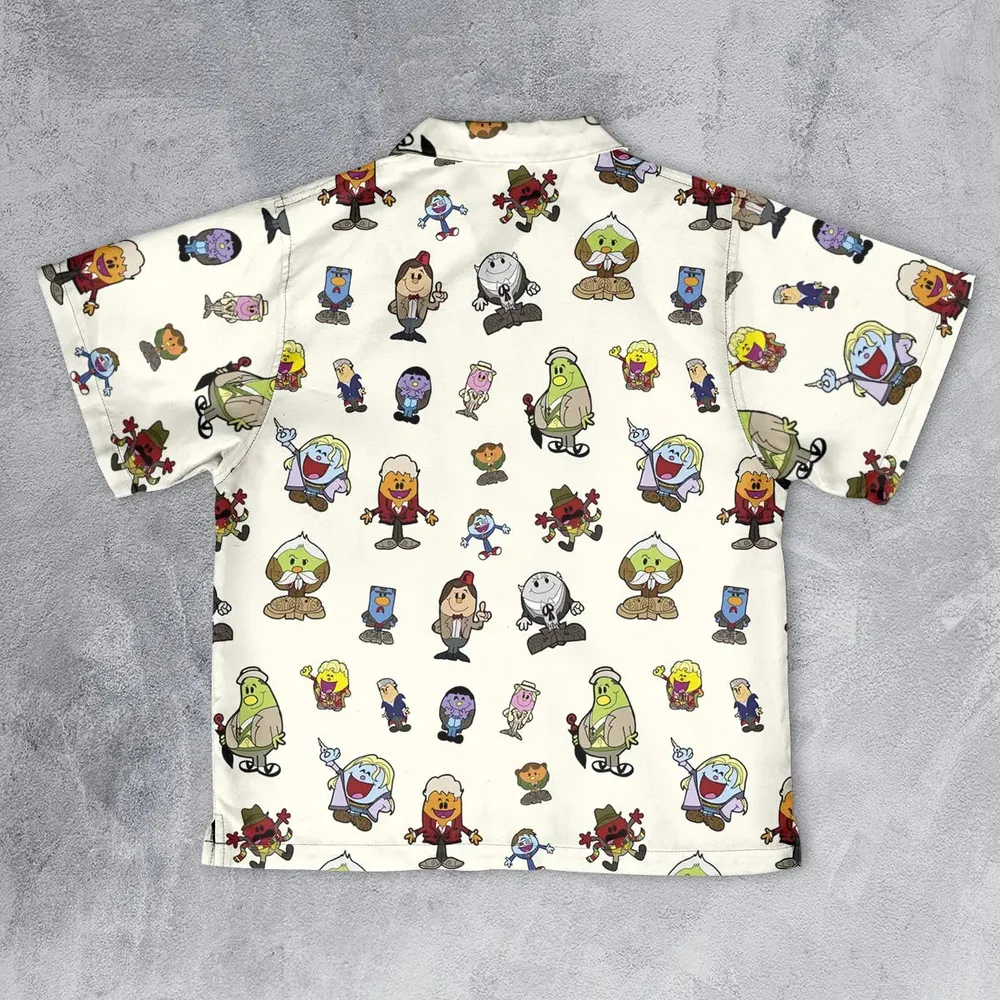 Doctor Who and Mr Men Pattern Youth Hawaiian Shirt - 2