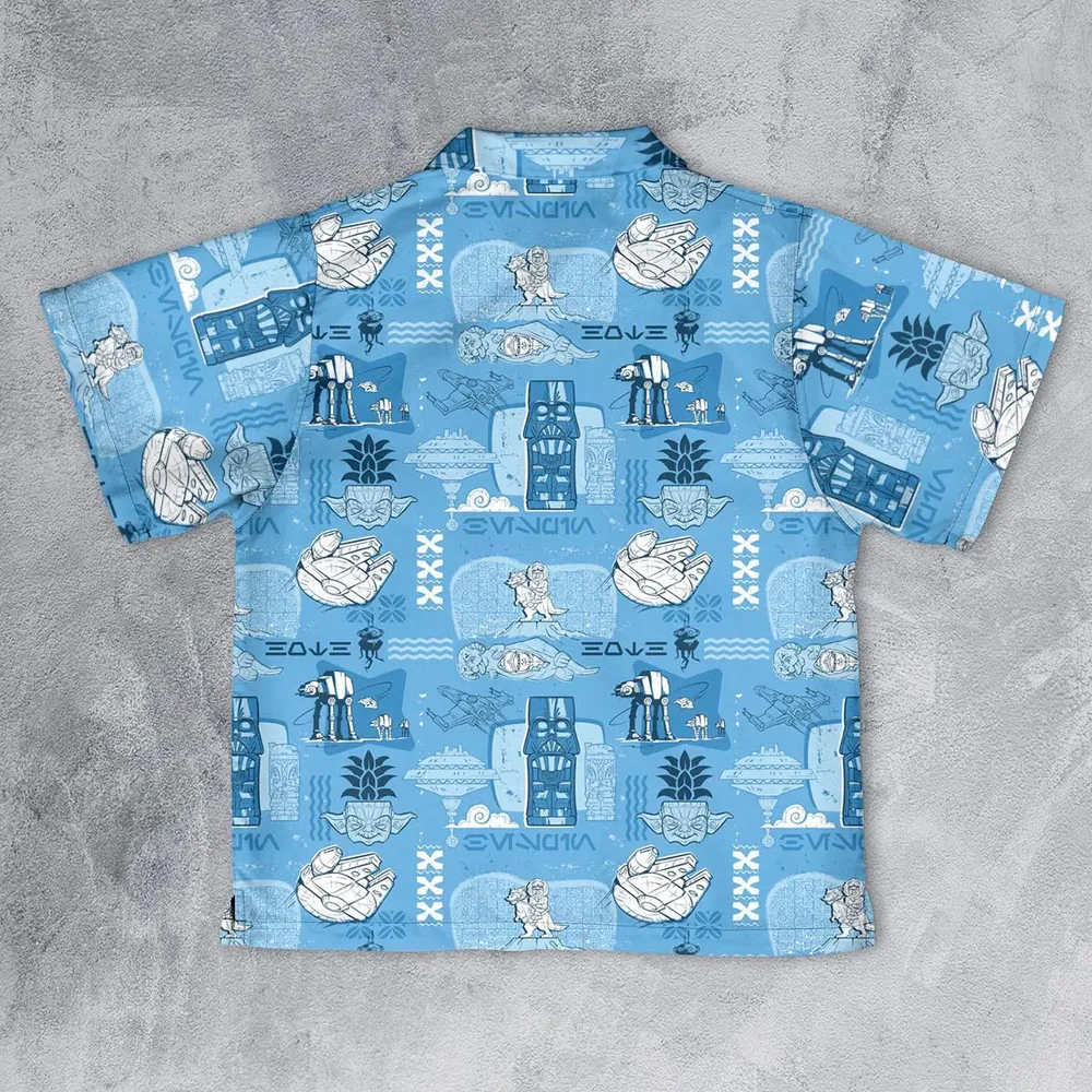 Dark Side Star Wars Tiki Shack Youth Hawaiian Shirt - 2