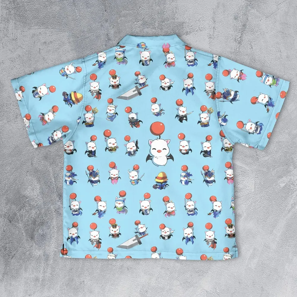 Cute Moogle Final Fantasy Youth Hawaiian Shirt - 2