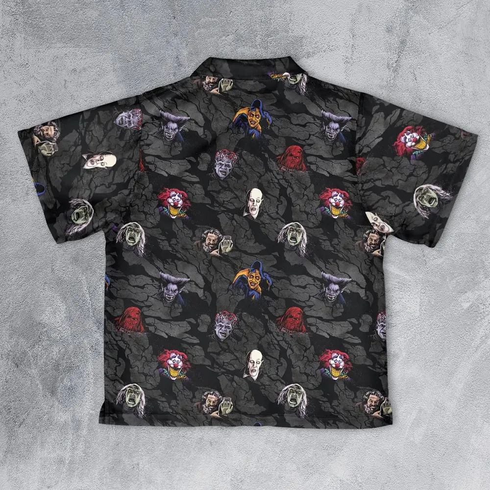 Cult Movie Characters Ghastly Grinner Nosferatu Youth Hawaiian Shirt - 2