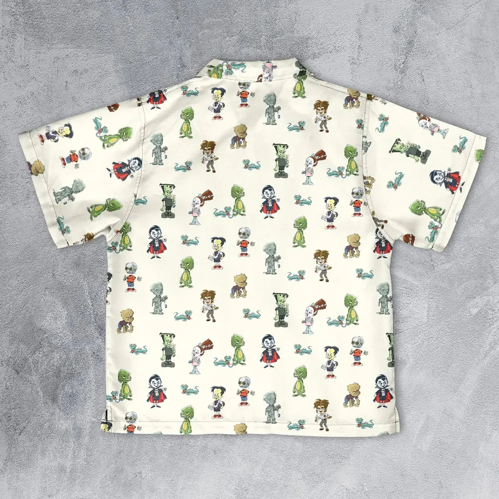 Classic Universal Monster Babies Youth Hawaiian Shirt - 2