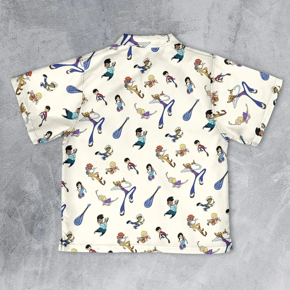 Class Of 3000 Characters Pattern Youth Hawaiian Shirt - 2