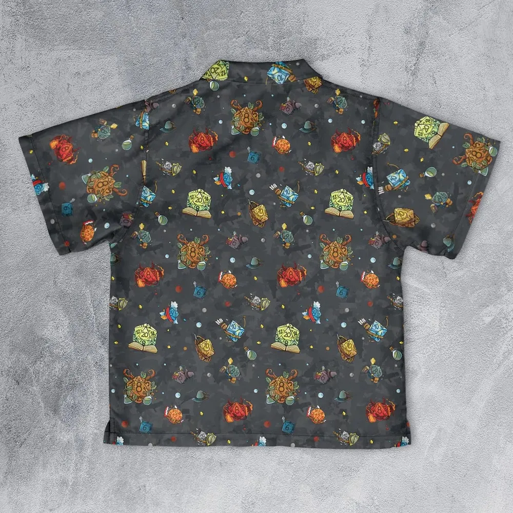 Class Dices DND Pattern Youth Hawaiian Shirt - 2