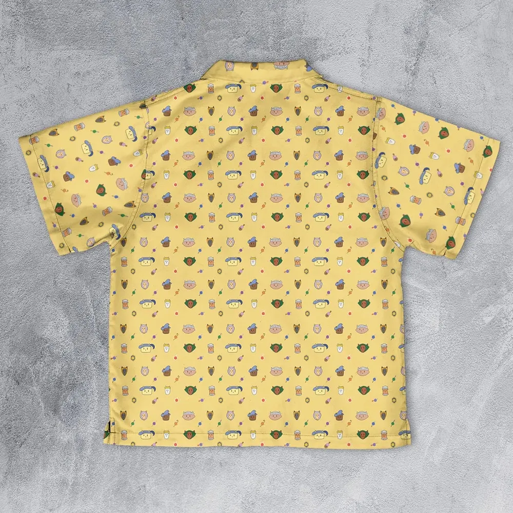 Cat DND Classes Pattern Youth Hawaiian Shirt - 2
