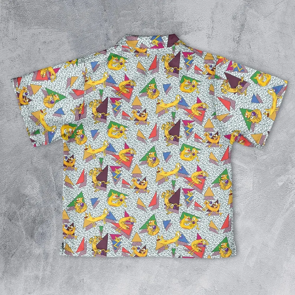 Catdog 90s Cartoon Pattern Youth Hawaiian Shirt - 2