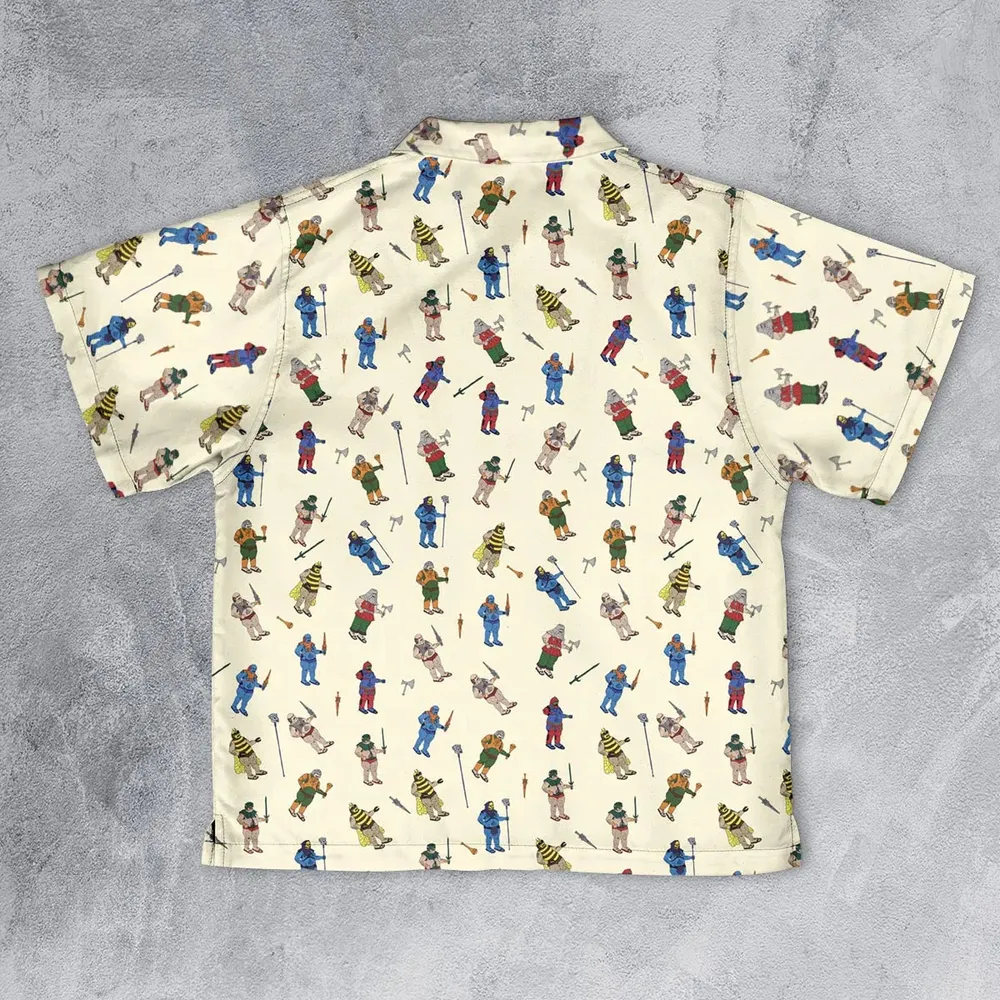 Carl In Masters Of The Universe Pattern Youth Hawaiian Shirt - 2