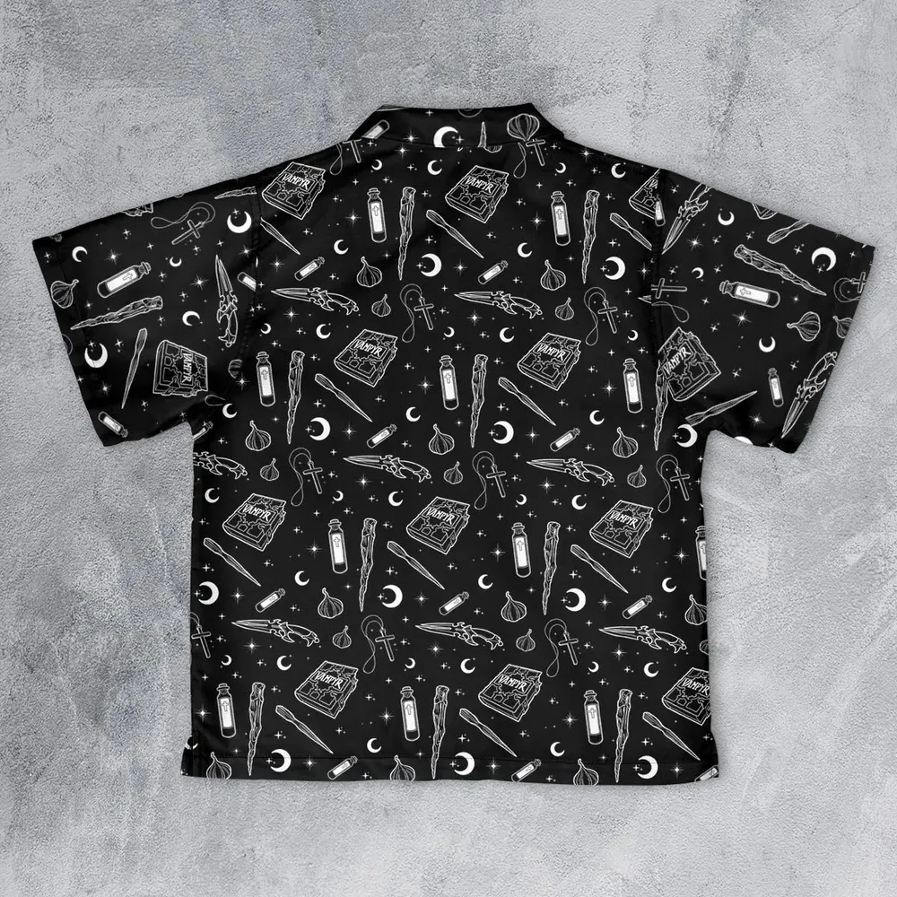 Buffy The Vampire Slayer Items Pattern Youth Hawaiian Shirt - 2