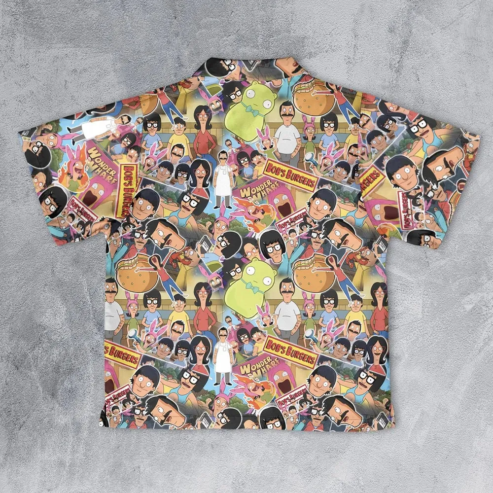 Bob's Burger Wonder Wharf Youth Hawaiian Shirt - 2