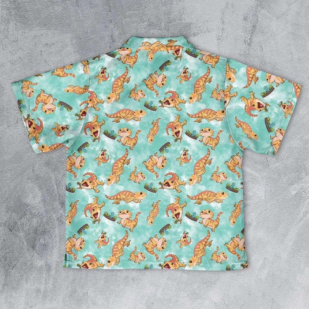 Bearded Dragon Pattern Youth Hawaiian Shirt - 2