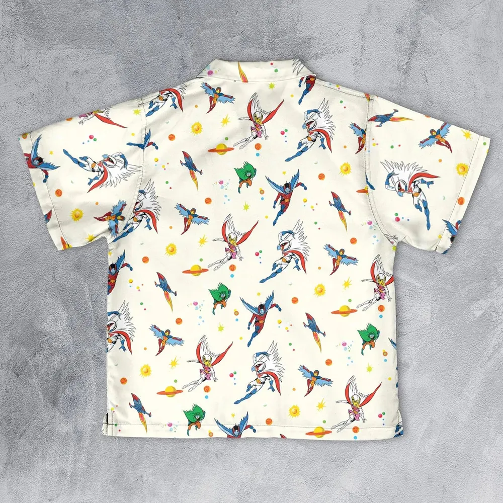 Battle of the Planets Pattern Youth Hawaiian Shirt - 2