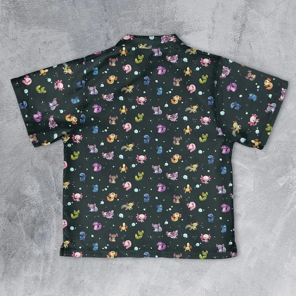 Axolotls Of The World Pattern Youth Hawaiian Shirt - 2