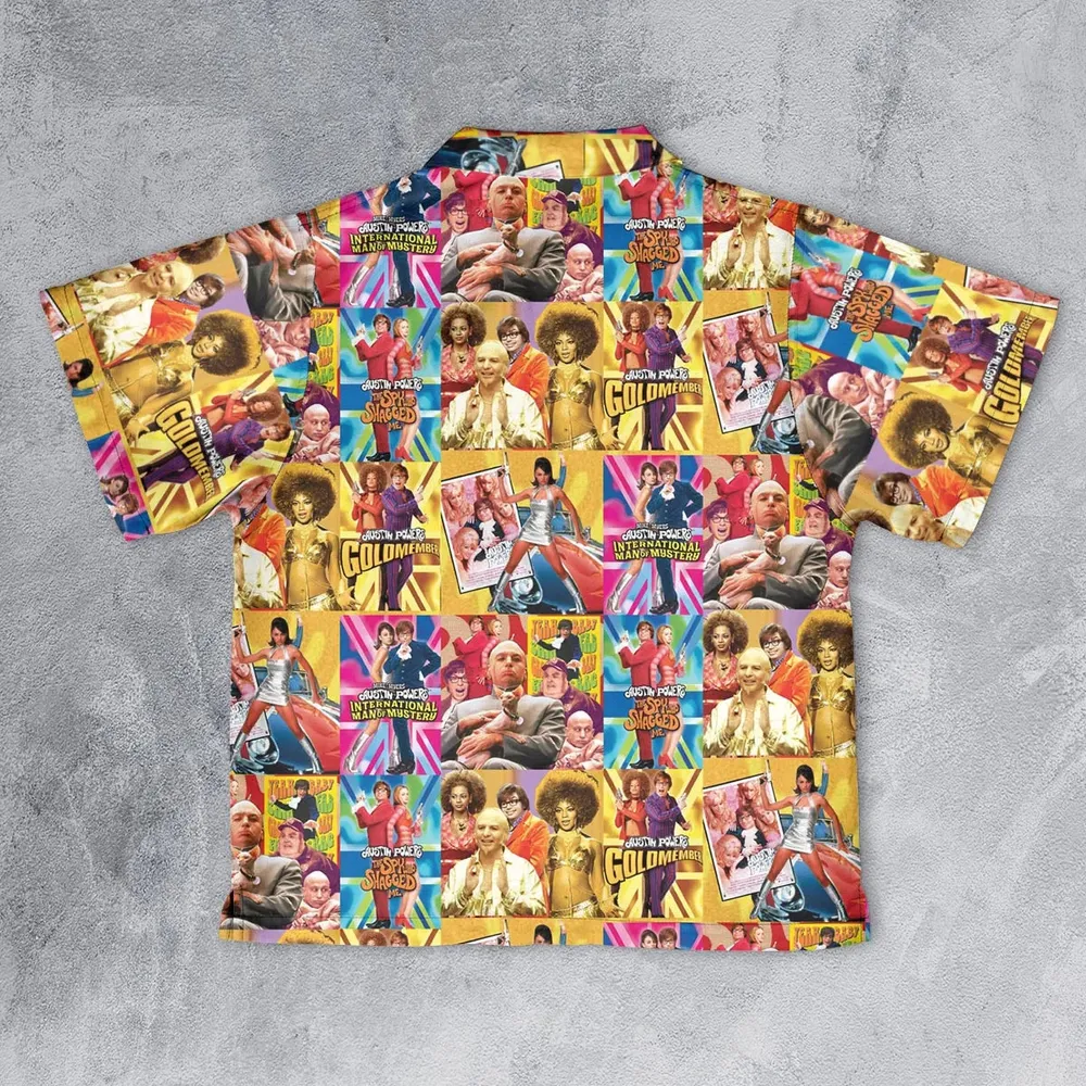 Austin Powers Gold Member Youth Hawaiian Shirt - 2