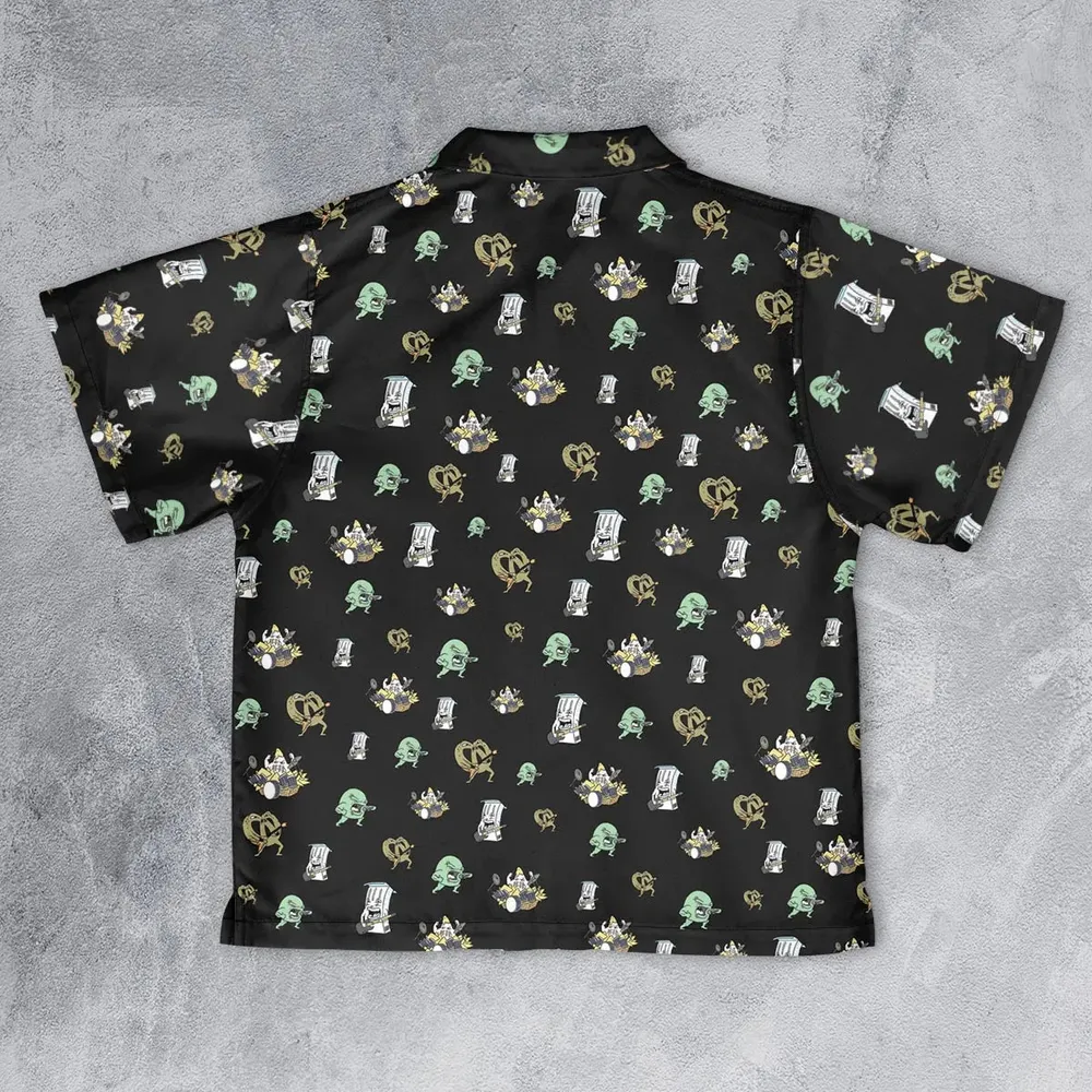 Aqua Teen Hunger Force Pattern Youth Hawaiian Shirt - 2