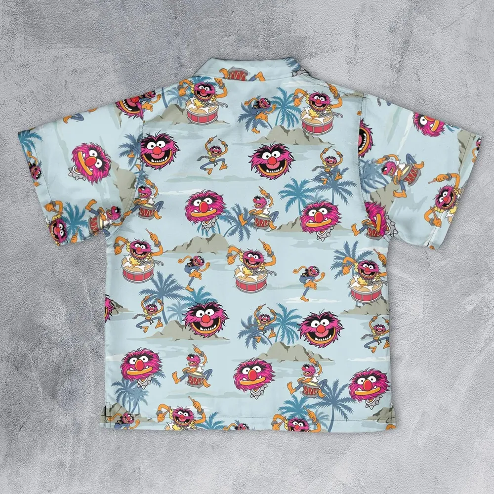 Animal The Muppet Show Drum Tropical Youth Hawaiian Shirt - 2