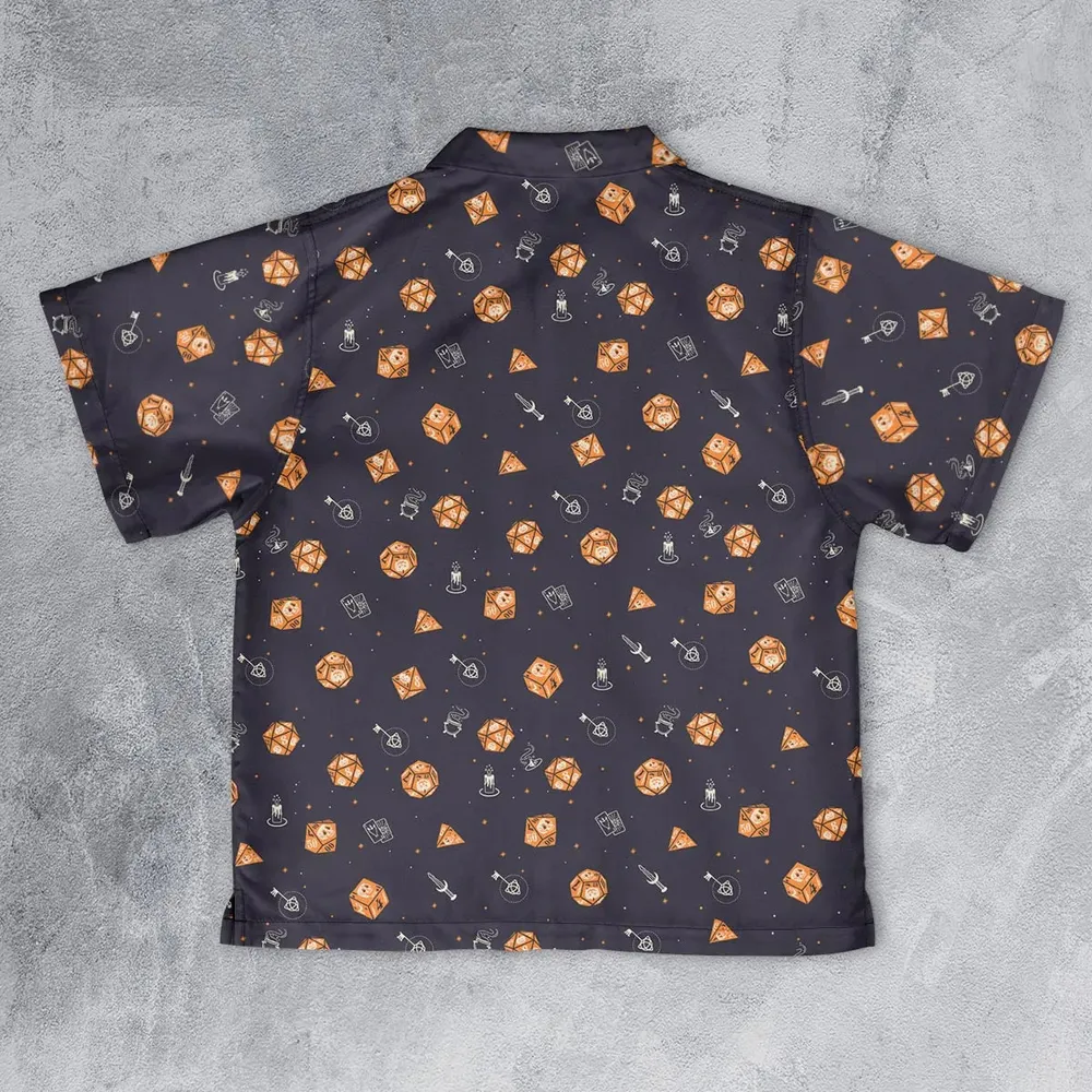 Halloween Dices Pattern Youth Hawaiian Shirt - 2
