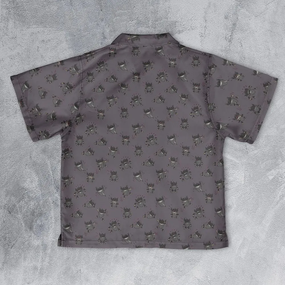 Perrrrrserker Pokemon Pattern Youth Hawaiian Shirt - 2