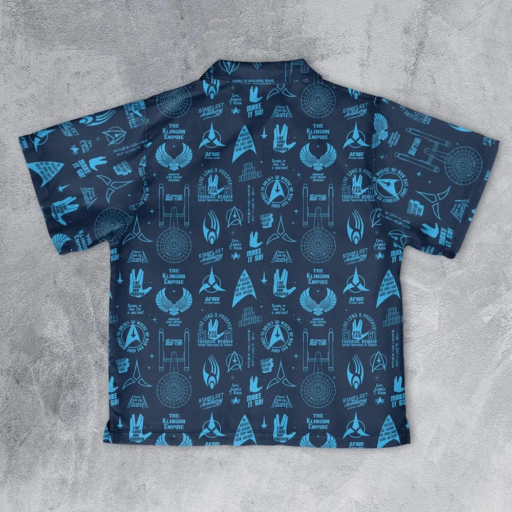 Trekkie Star Trek Pattern Youth Hawaiian Shirt - 2