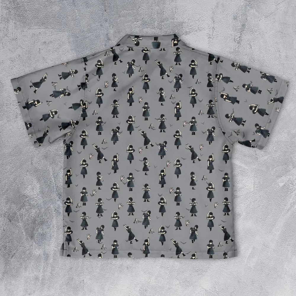 Wednesday Dance Pattern Youth Hawaiian Shirt - 2