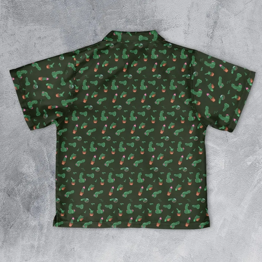 Funny Plants Pattern Youth Hawaiian Shirt - 2