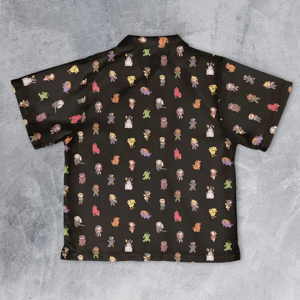 Final Fantasy Characters Pattern Youth Hawaiian Shirt - 2