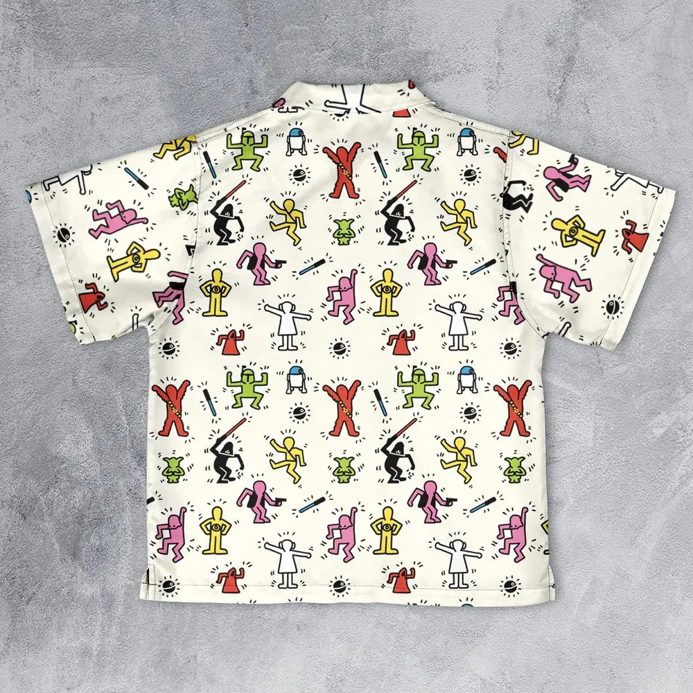 Pop Wars Star Wars Pop Art Pattern Youth Hawaiian Shirt - 2
