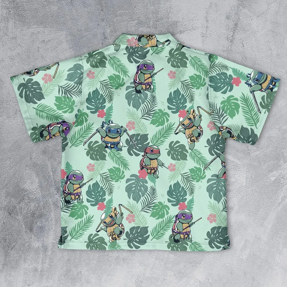 Teenage Mutant Ninja Squirtle Youth Hawaiian Shirt - 2