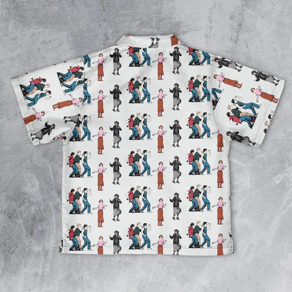 The Breakfast Club Characters Pattern Youth Hawaiian Shirt - 2