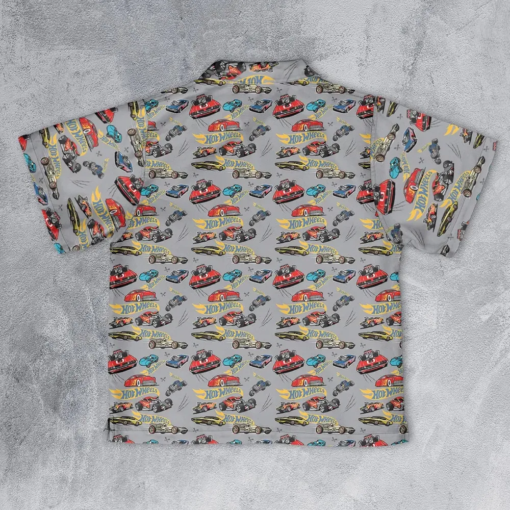 Hot Wheels Classic Car Youth Hawaiian Shirt - 2