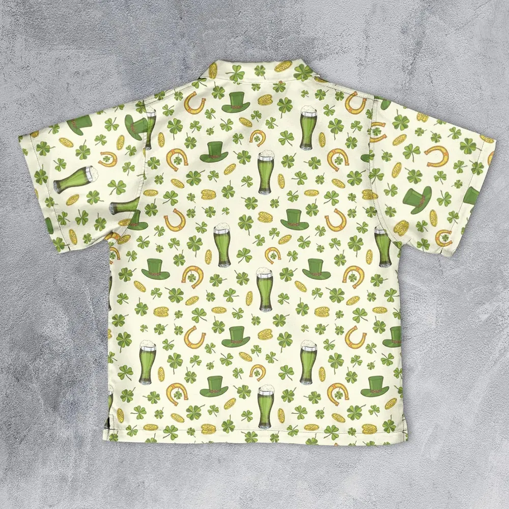 St.Patrick’s Day Pattern Youth Hawaiian Shirt - 2