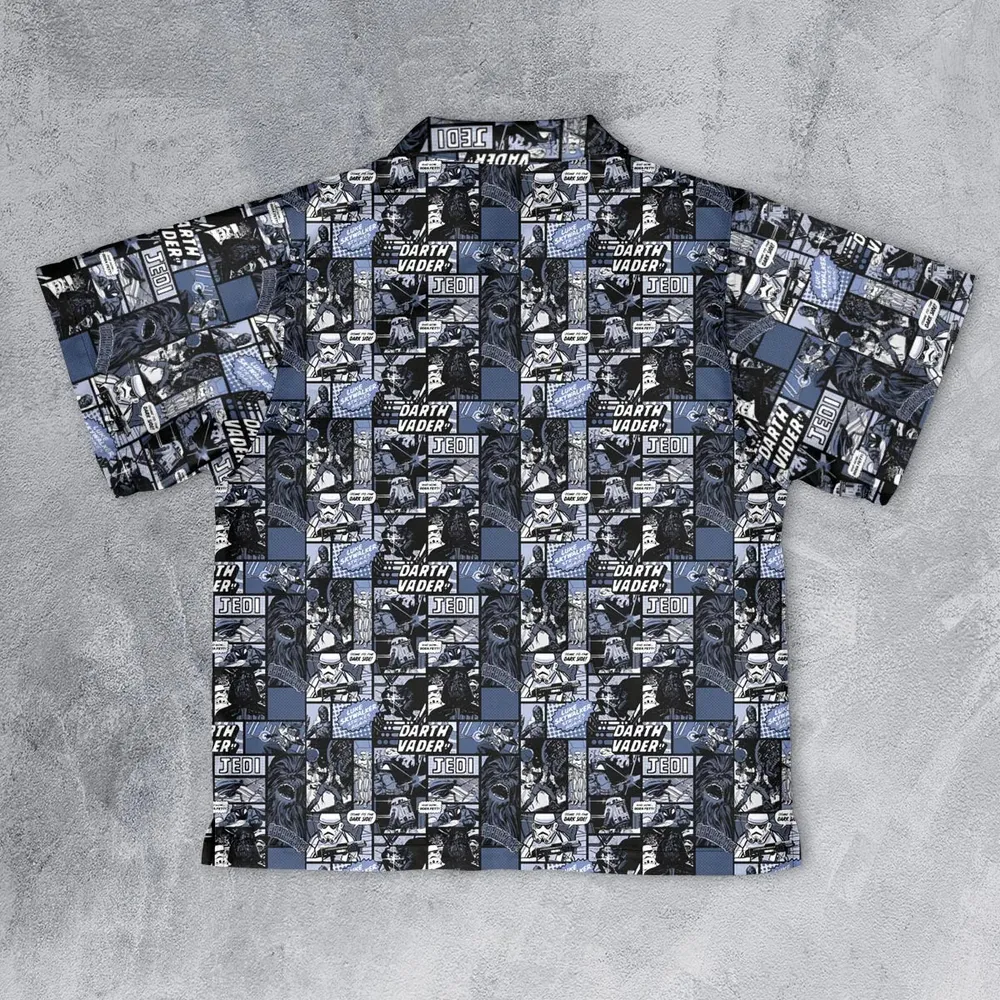 Star Wars Dark Side Comic Youth Hawaiian Shirt - 2
