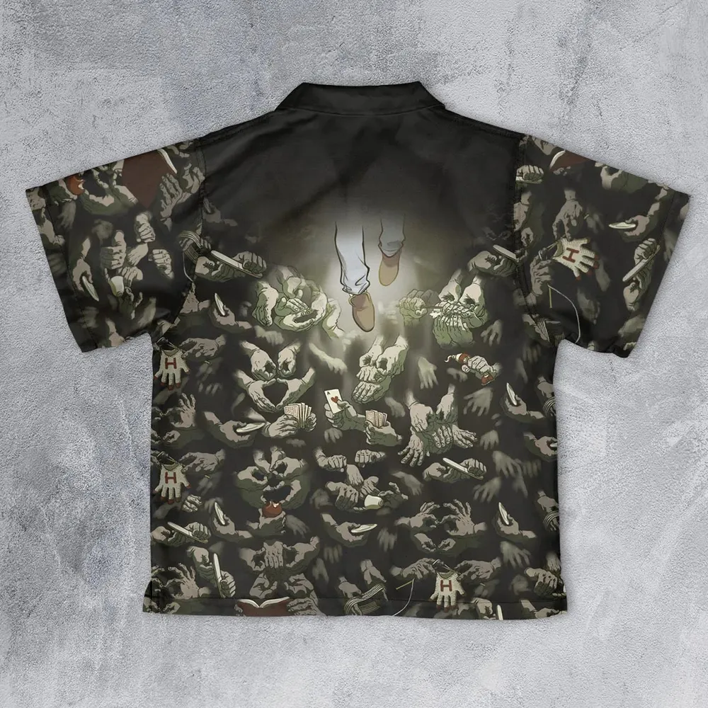 Funny Helping Hands Labyrinth Youth Hawaiian Shirt - 2