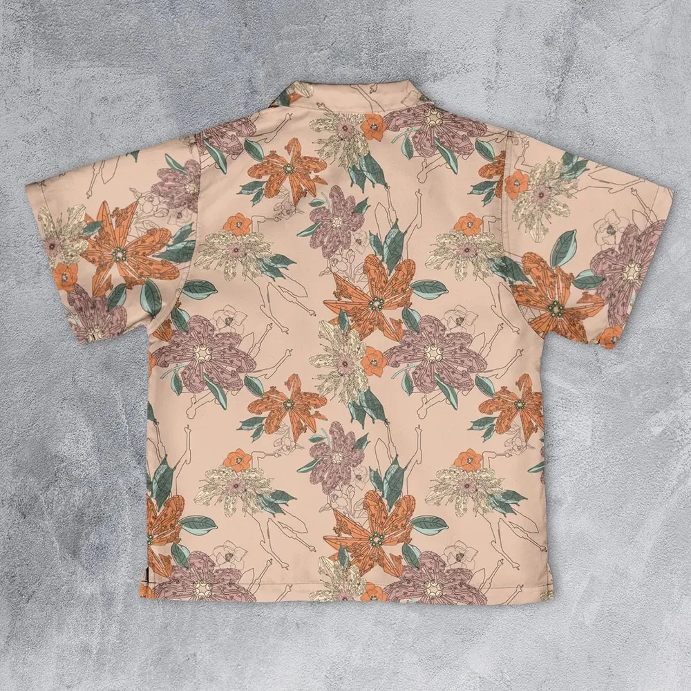 Star Wars Ships Floral Pattern Youth Hawaiian Shirt - 2