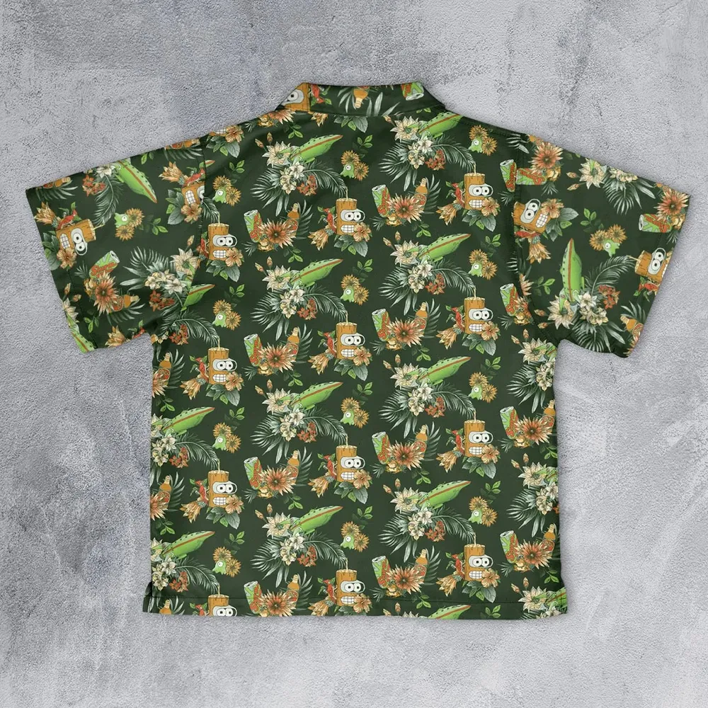 The Year 3000 Bender Futurama Youth Hawaiian Shirt - 2