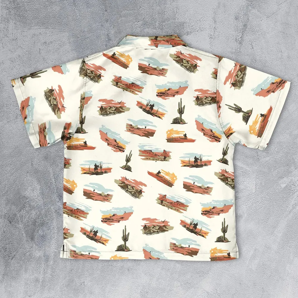 Wild West John Wayne Youth Hawaiian Shirt - 2