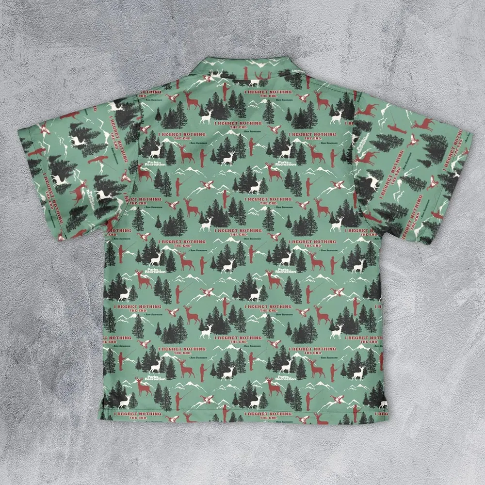 I Regret Nothing Park And Recreation Youth Hawaiian Shirt - 2
