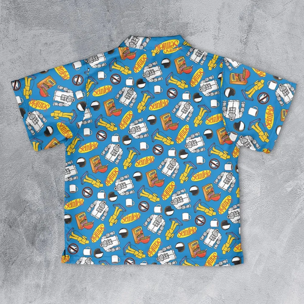 Jerry Seinfeld Comedian Pattern Youth Hawaiian Shirt - 2