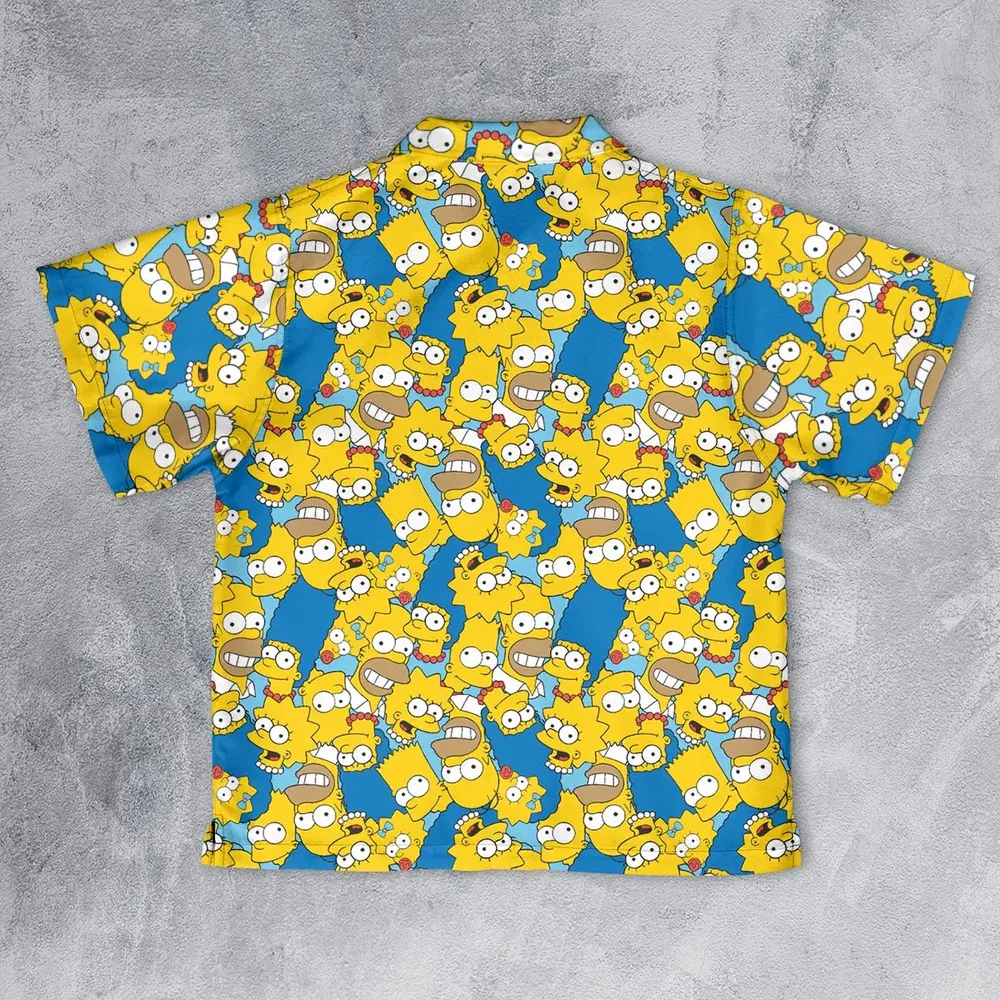 Head Toss The Simpson Characters Youth Hawaiian Shirt - 2
