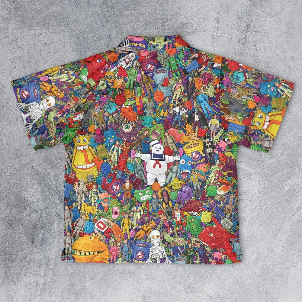 Ghostbusters Toybox Youth Hawaiian Shirt - 2