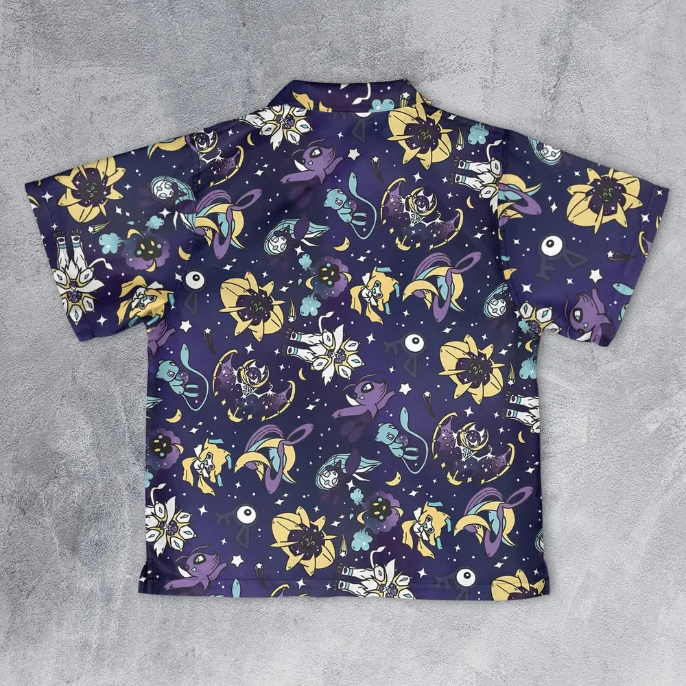 Galaxy Mew Psychic Type Pokemon Youth Hawaiian Shirt - 2