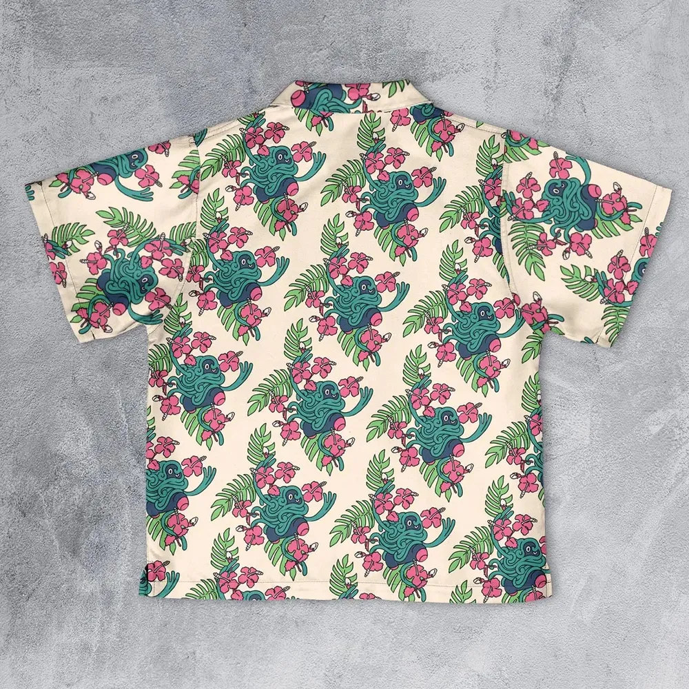 Tropical Tangrowth Pokemon Youth Hawaiian Shirt - 2