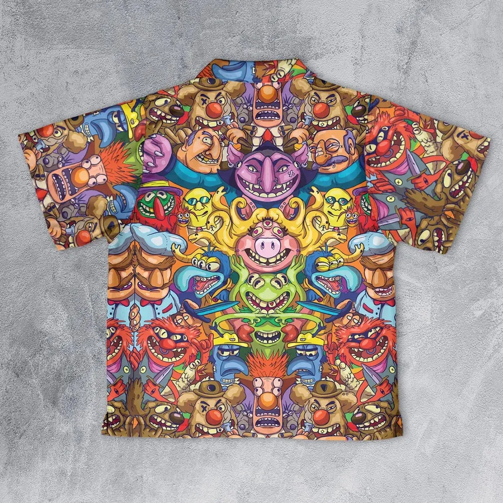 Monster Muppets The Muppets Characters Youth Hawaiian Shirt - 2